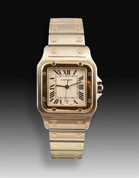 orologio santos di cartier donna d'oro con bracciale|cartier santos italia.